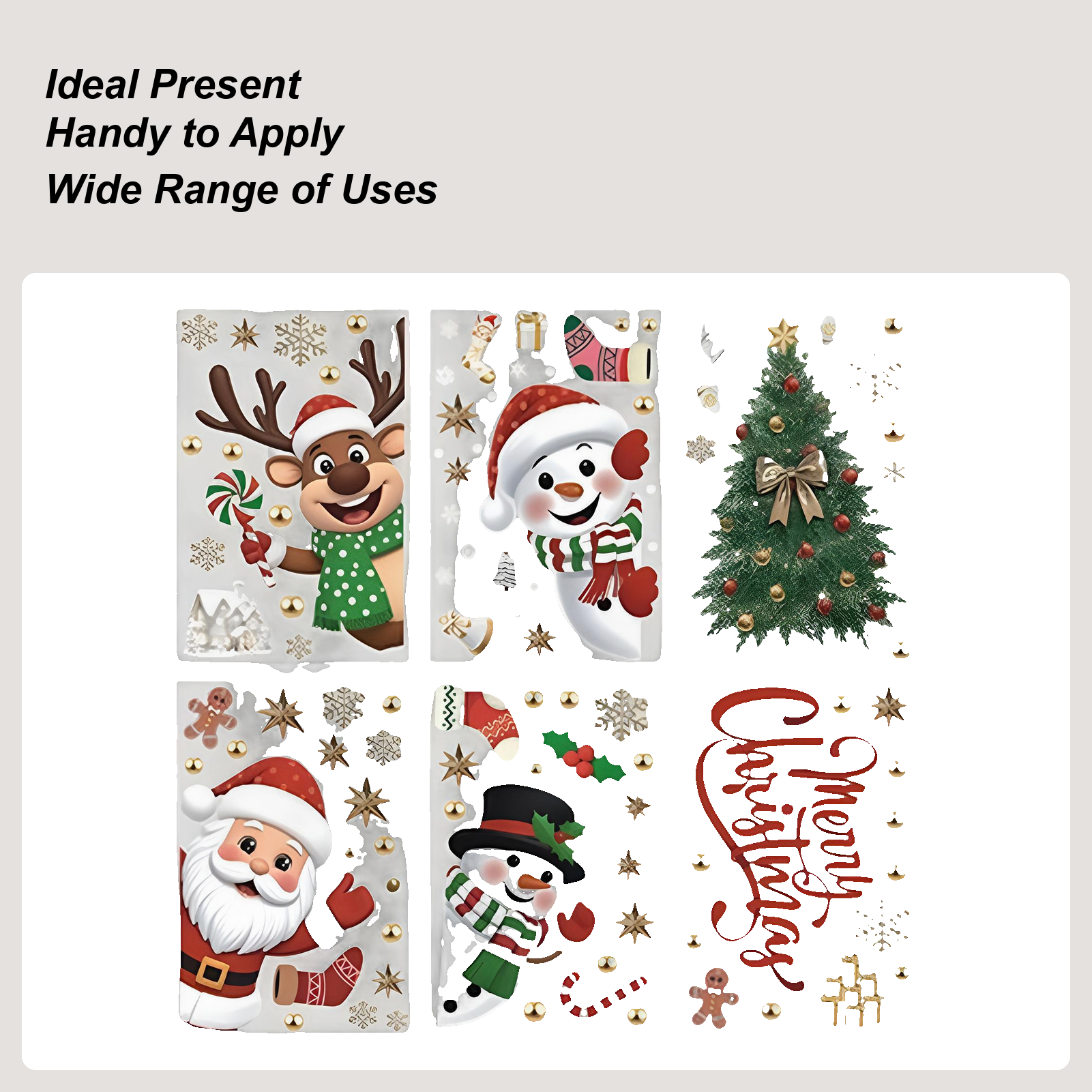 Christmas Window Decorations H - огляд і ціна Snowflake Window Decal