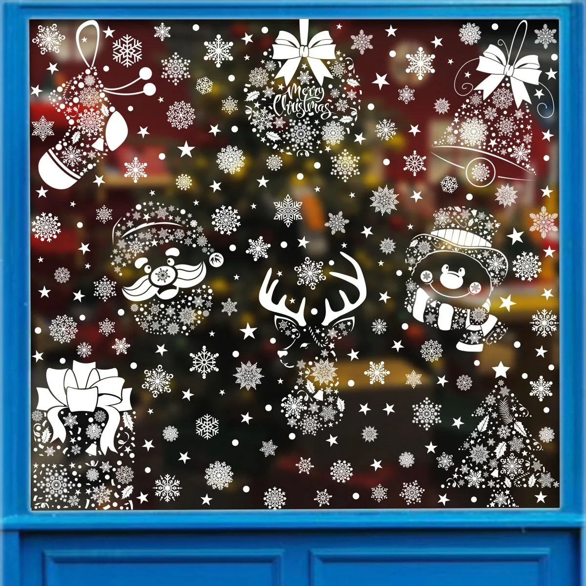 Christmas Wall Sticker Snowfla - огляд і ціна Snowflake Window Decal