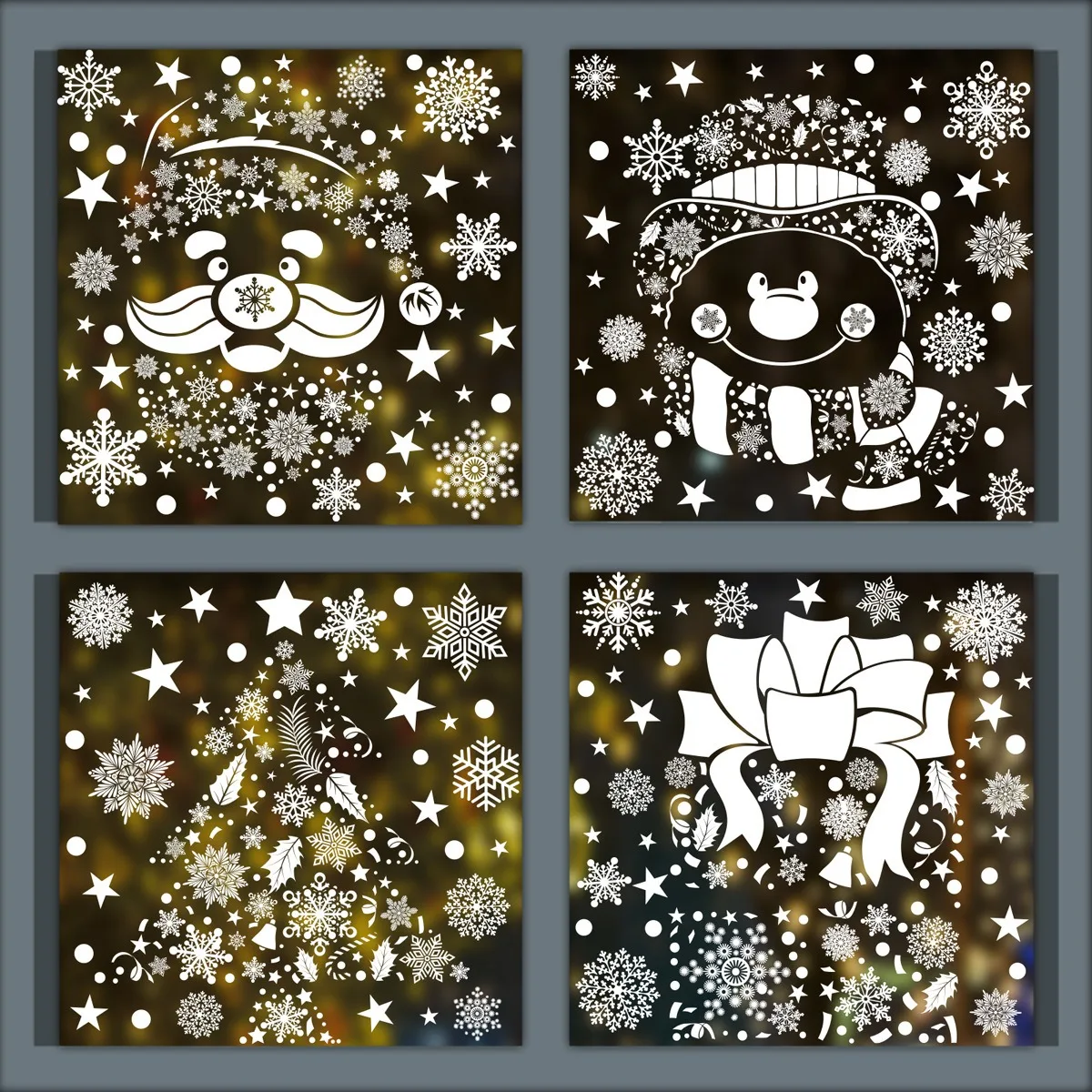 Christmas Wall Sticker Snowfla - огляд і ціна Snowflake Window Decal