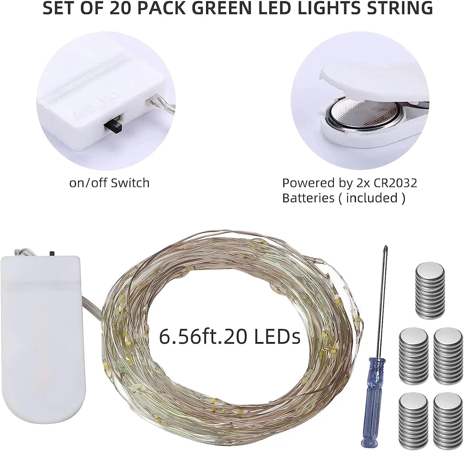 20 Pack Fairy Lights Battery O - огляд і ціна Led Fairy String Lights