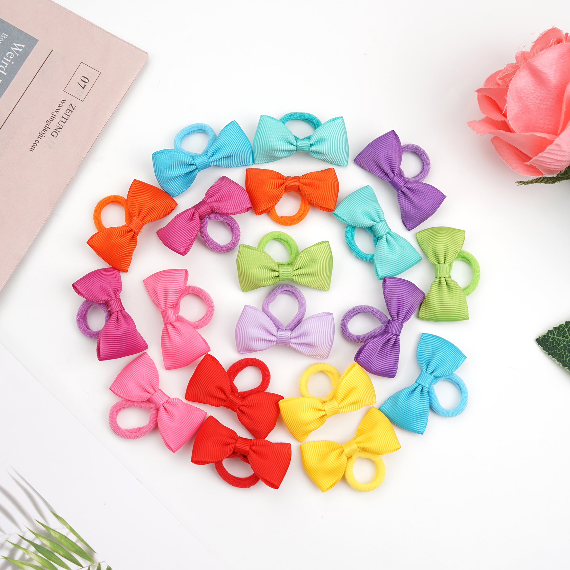 40/60/80 Baby Girls Hair Ties  - огляд і ціна Ribbon Bow Gift