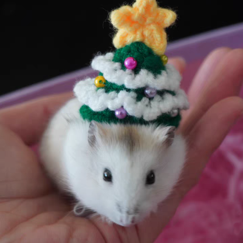 Hand Woven Pet Christmas Hat D - огляд і ціна Santa Hat Plush