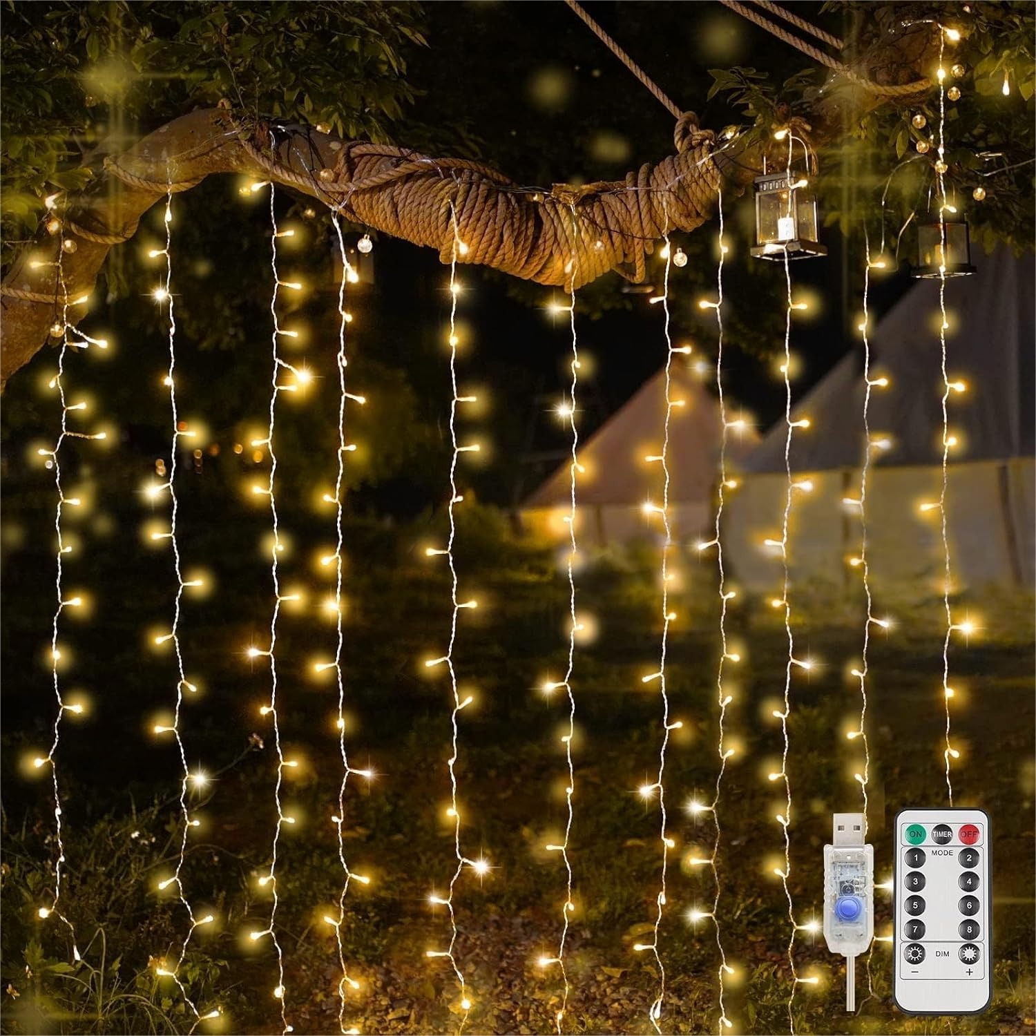 Curtain Lights For Bedroom 200 - огляд і ціна Led Fairy String Lights