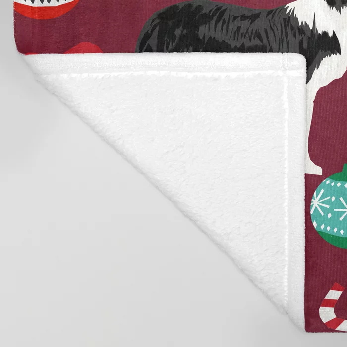 Border Collie Christmas Stocki - огляд і ціна Christmas Throw Blanket