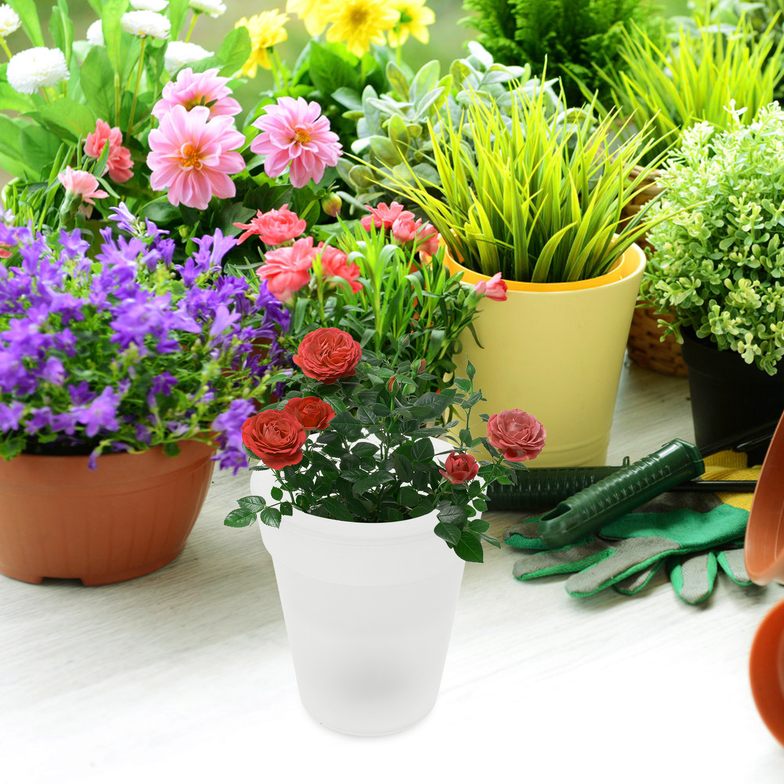 Flowerpot Solar Light Outdoor  - огляд і ціна Christmas Lights Outdoor