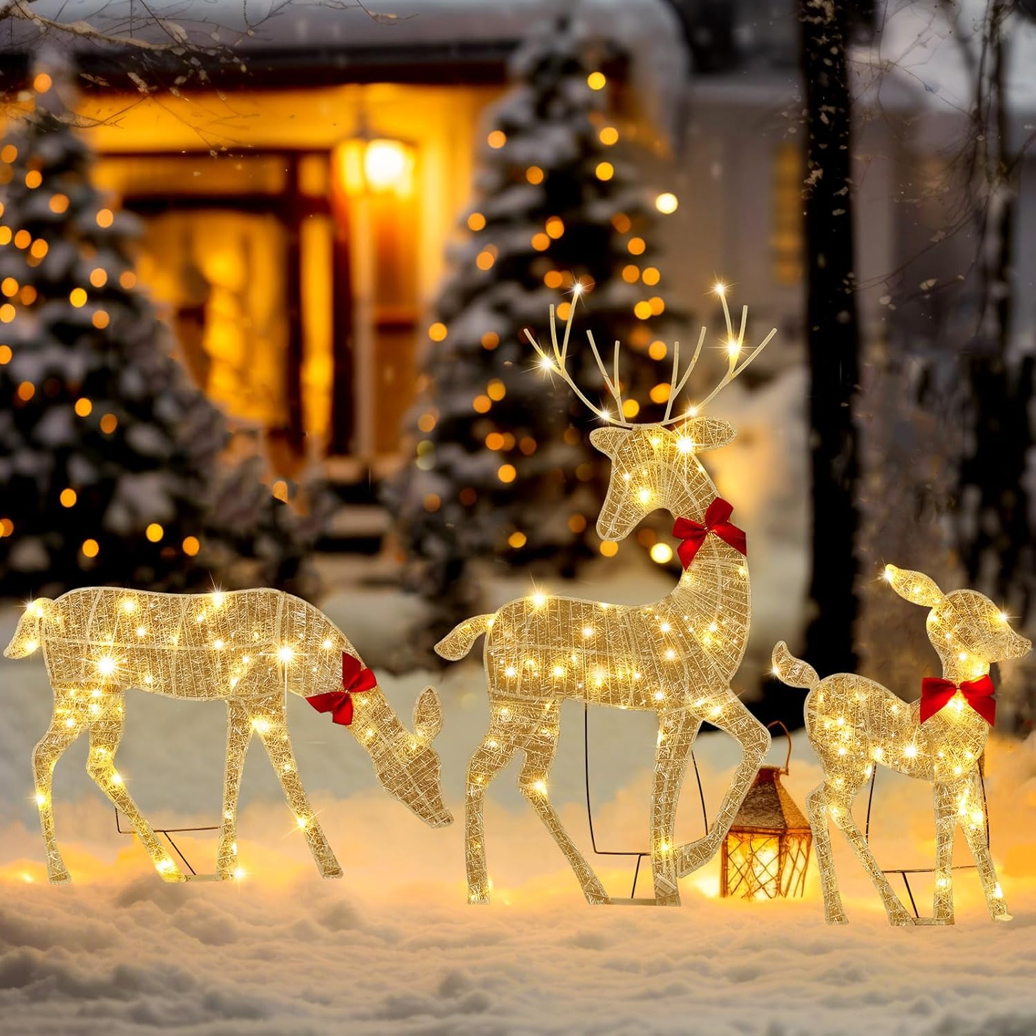 2D Lighted Reindeer Christmas  - огляд і ціна Christmas Lights Outdoor