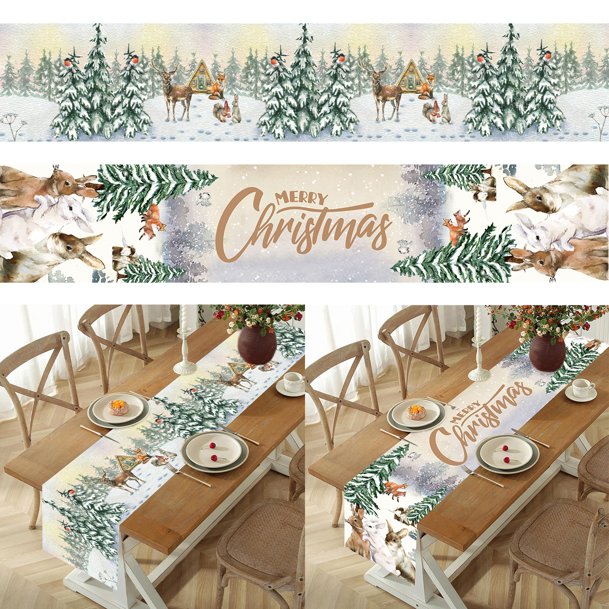 Christmas Table Runner Merry C - огляд і ціна Christmas Table Runner