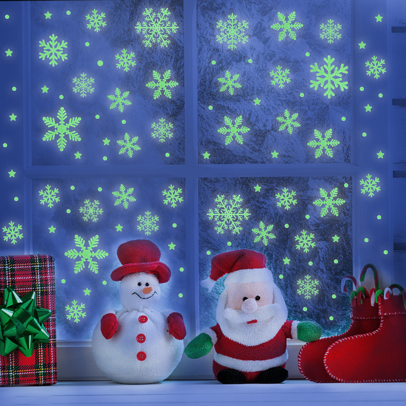 Christmas Luminous Snowflake W - огляд і ціна Snowflake Window Decal
