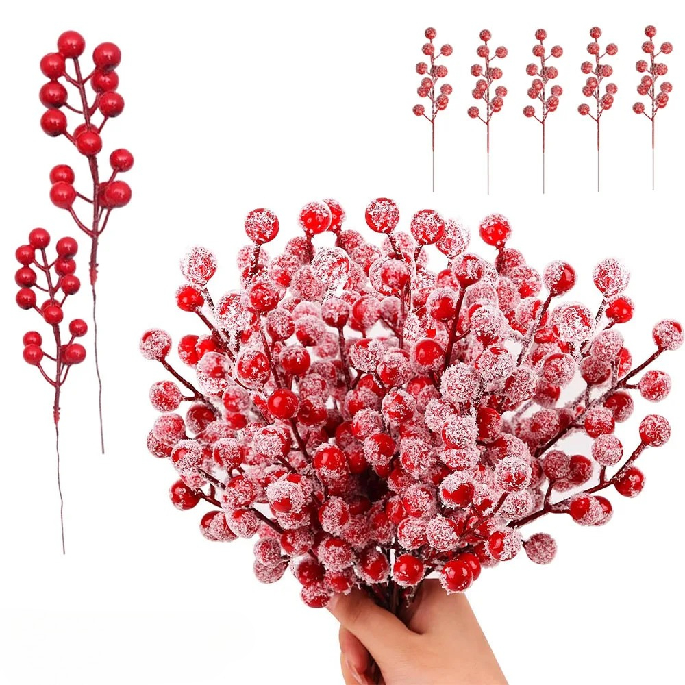 10-200PCS Artificial Red Berry - огляд і ціна Christmas Tree Artificial
