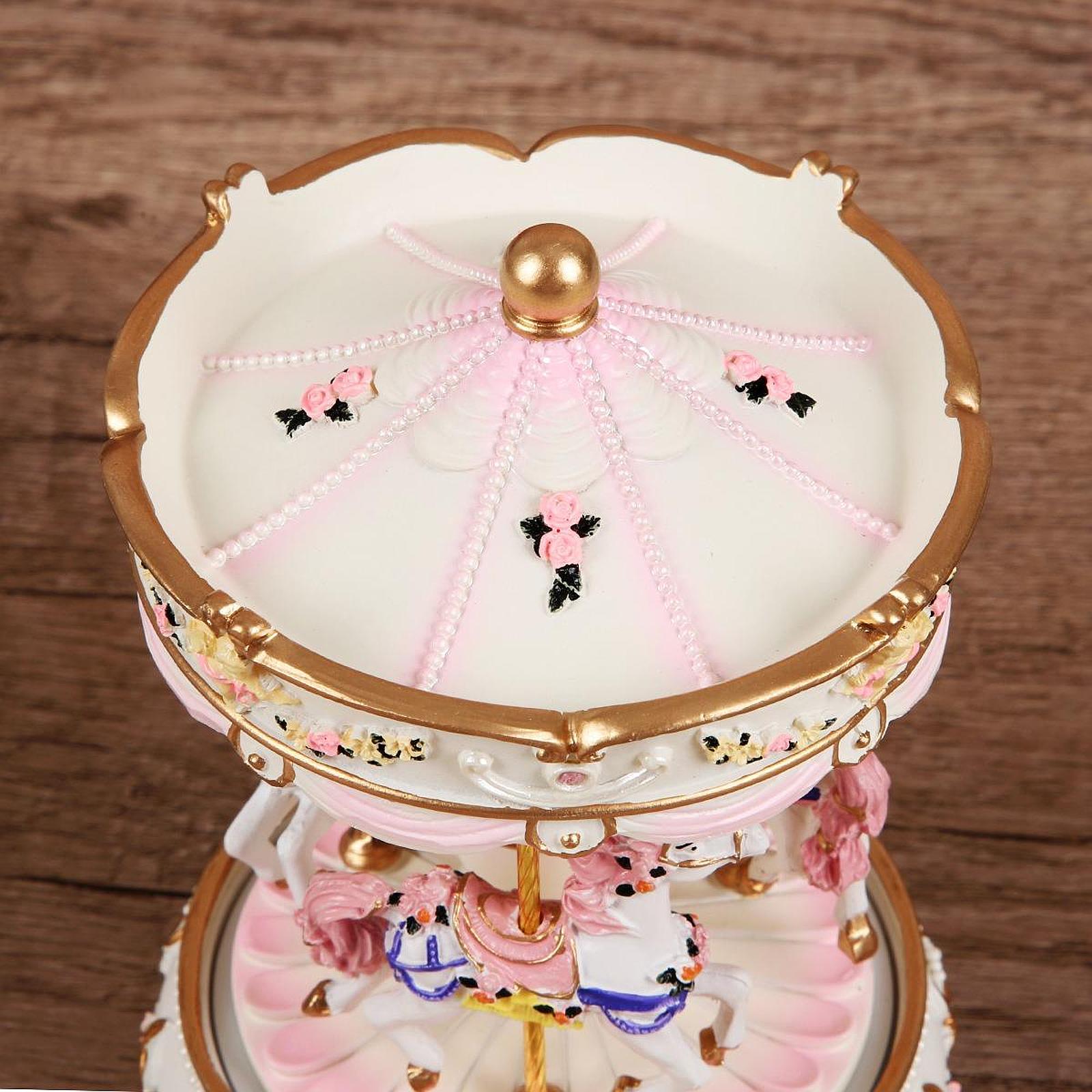 Handcrafted Resin Carousel Mus - огляд і ціна Snow Globe Musical