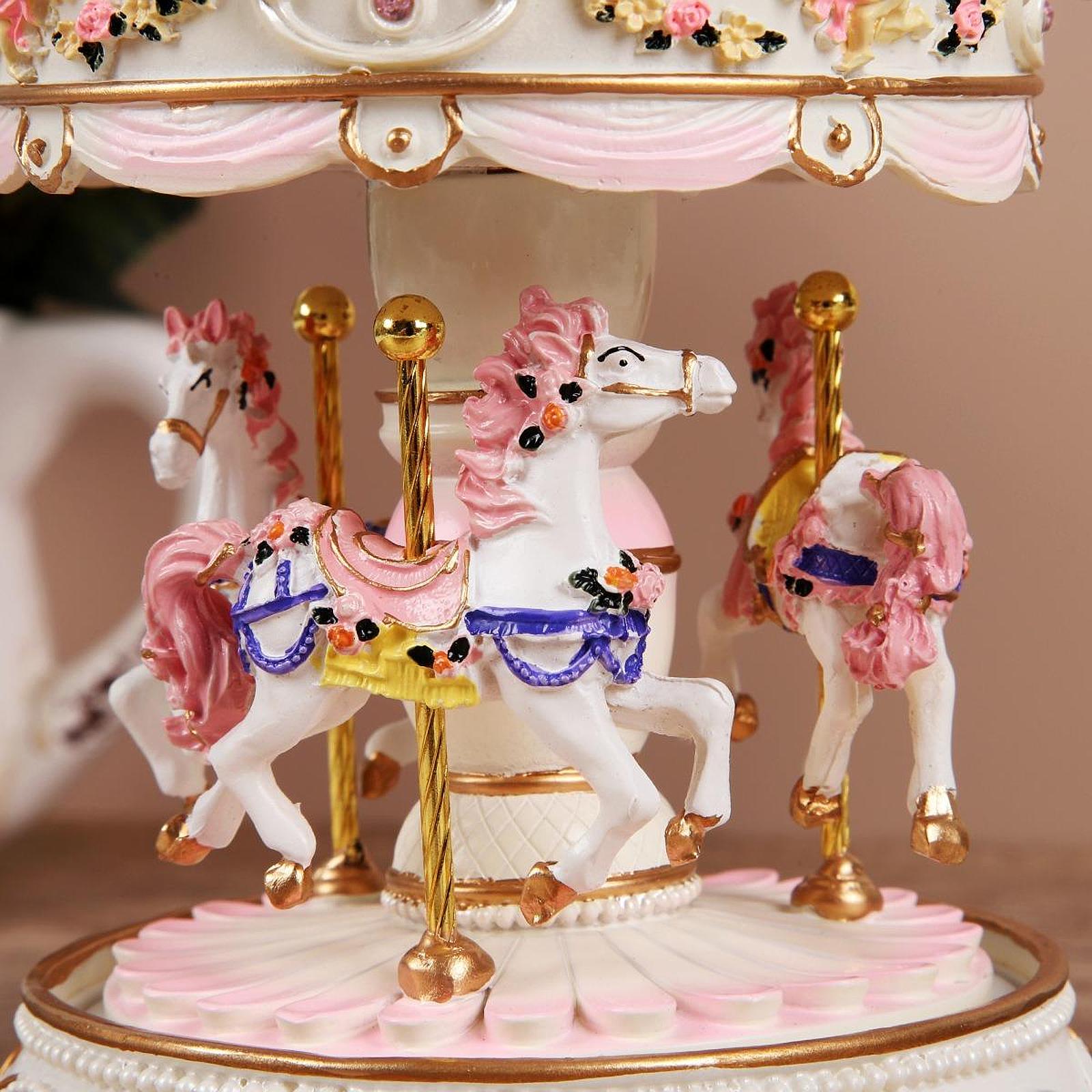 Handcrafted Resin Carousel Mus - огляд і ціна Snow Globe Musical