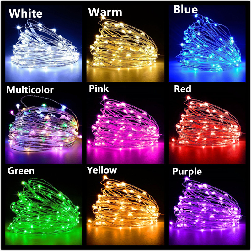 10M 5M 3M 2M Copper Wire LED T - огляд і ціна Tinsel Garland Decoration