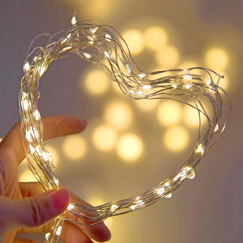 10M 5M 3M 2M Copper Wire LED T - огляд і ціна Tinsel Garland Decoration