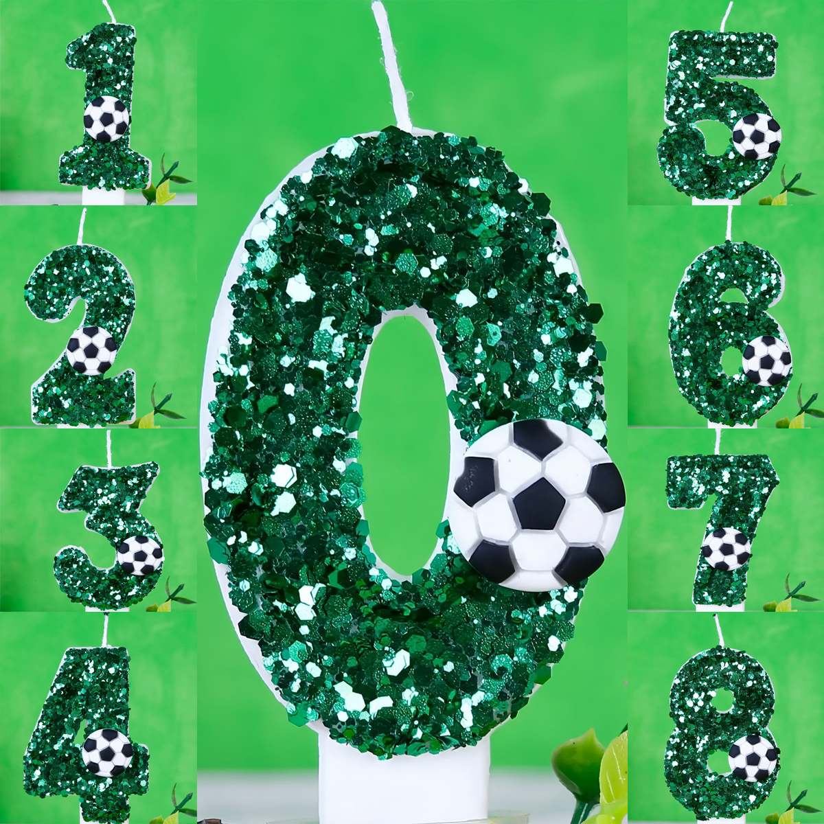 Boy Series 3D Green Football B - огляд і ціна Holiday Candle Set