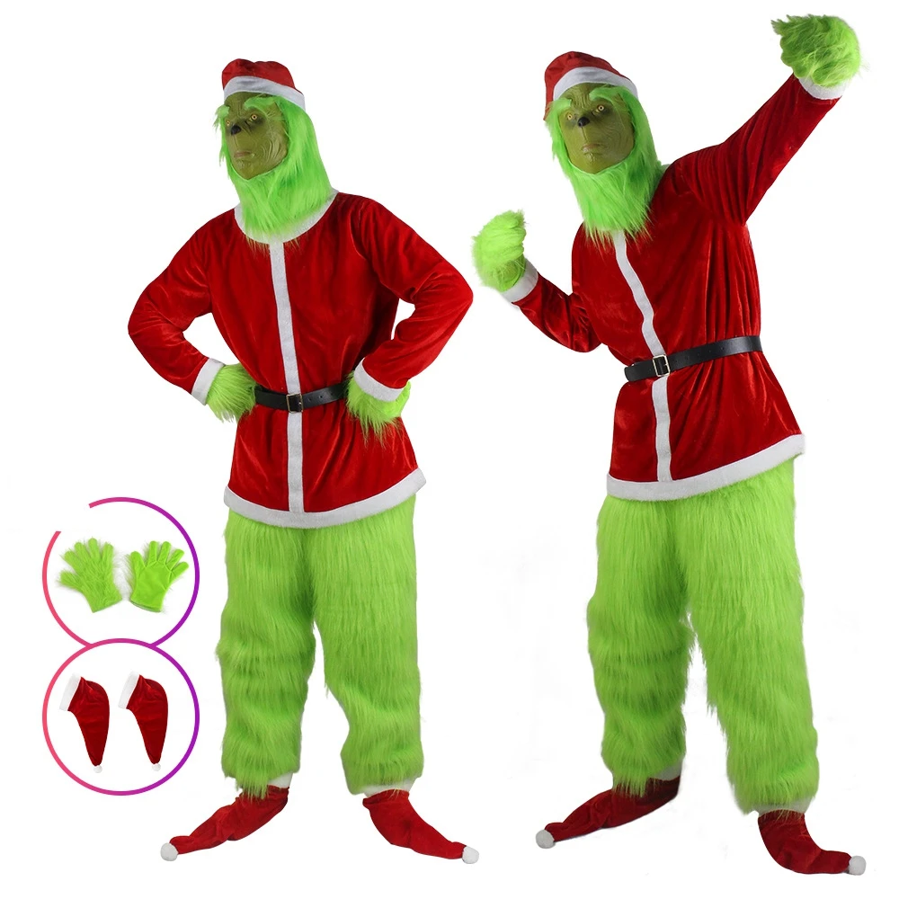 Merry Christmas Grinch Cosplay - огляд і ціна Santa Hat Plush