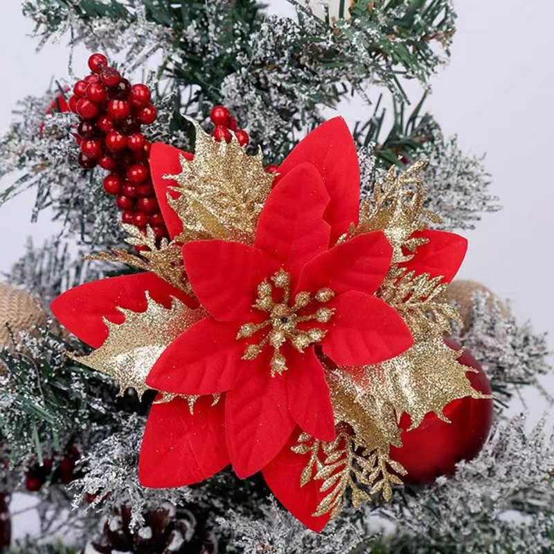 5PCS Christmas Flowers Christm - огляд і ціна Christmas Tree Artificial