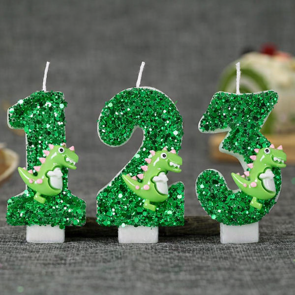 Cartoon Dinosaur Digital Birth - огляд і ціна Holiday Candle Set