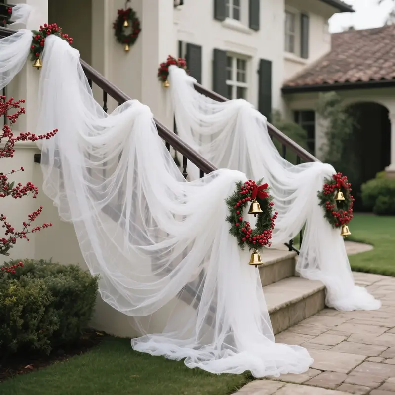 DIY Decoration Tulle Arch Drap - огляд і ціна Christmas Table Runner