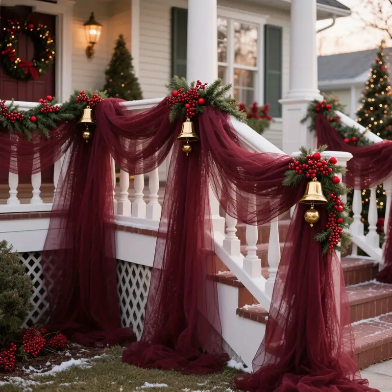 DIY Decoration Tulle Arch Drap - огляд і ціна Christmas Table Runner
