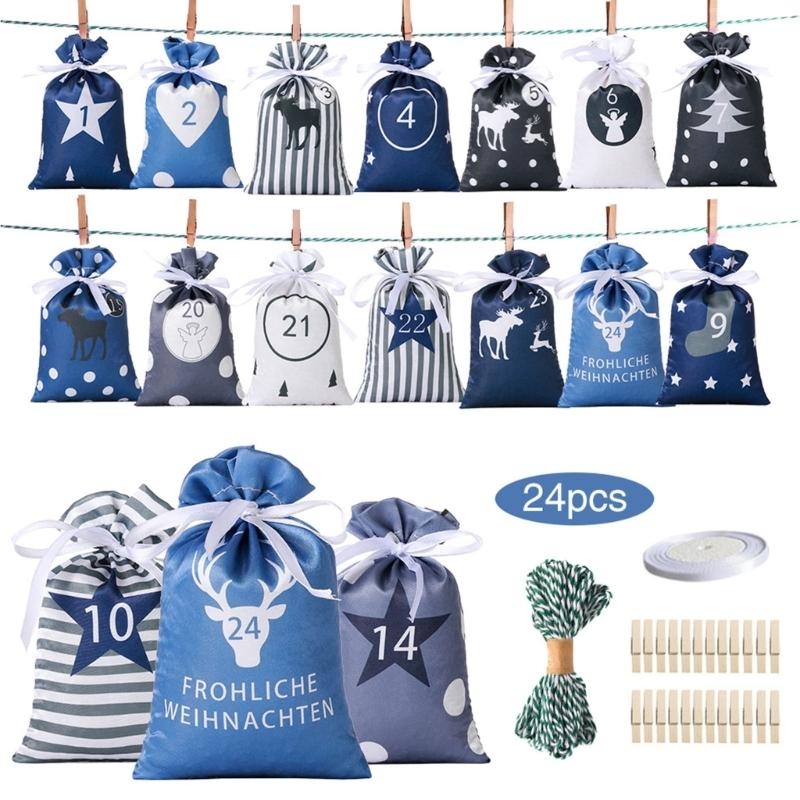 Christmas Advent Calendar Bags - огляд і ціна Advent Calendar Gift