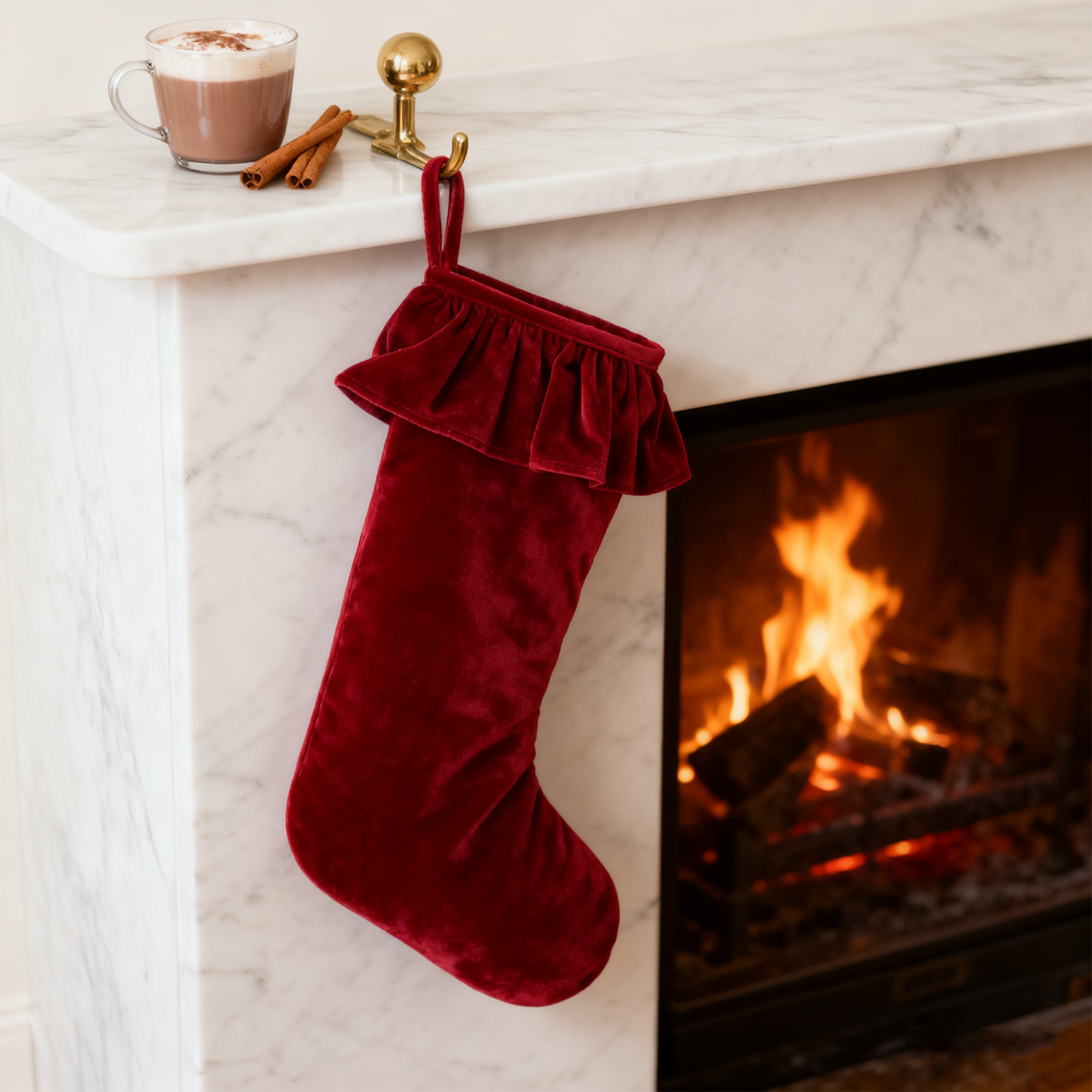 Velvet Christmas Stocking Holi - огляд і ціна Christmas Stocking Hanging