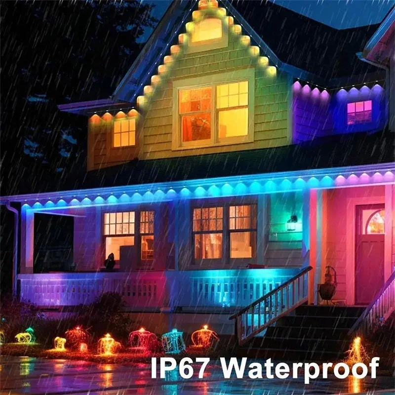Smart RGBIC Outdoor Permanent  - огляд і ціна Christmas Lights Outdoor