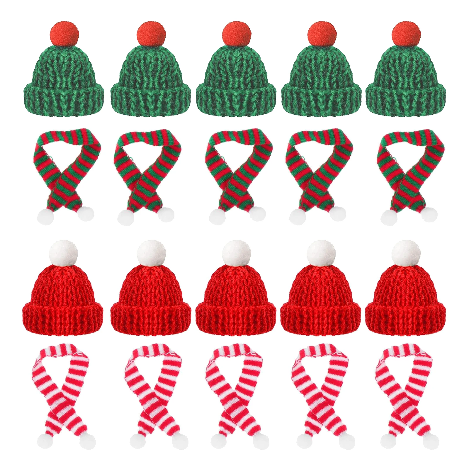 10/20pcs Mini Santa Hat & Scar - огляд і ціна Santa Hat Plush