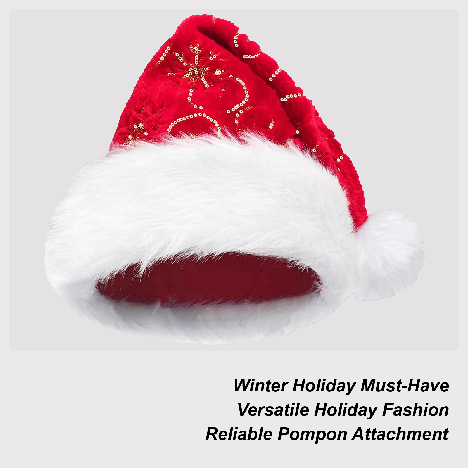 Plush Christmas Hat Portable W - огляд і ціна Santa Hat Plush