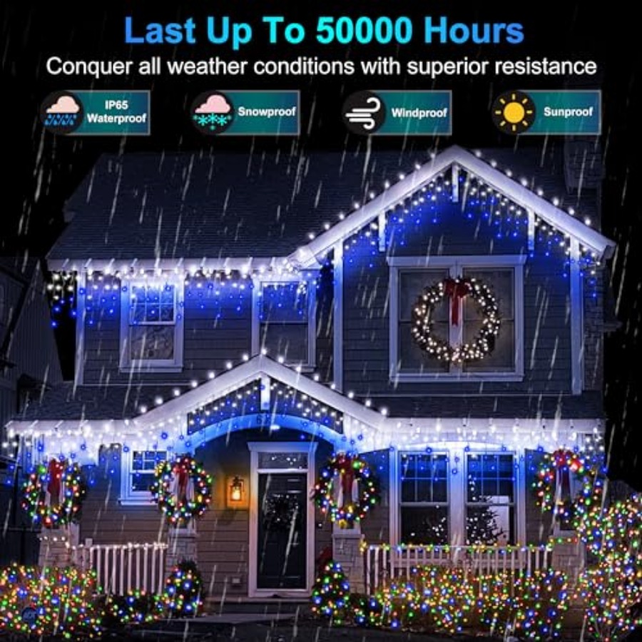 612 LED 60Feet Christmas Light - огляд і ціна Christmas Lights Outdoor