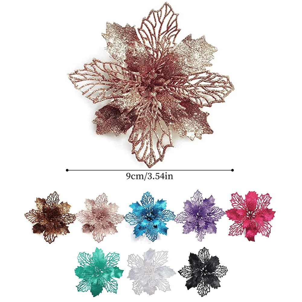 9cm Glitter Artifical Christma - огляд і ціна Christmas Wreath Fake