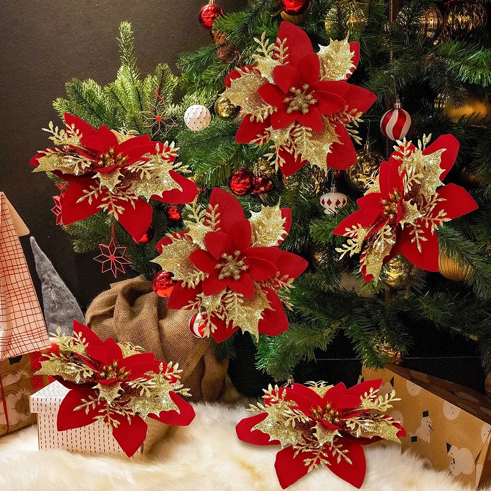 9cm Glitter Artifical Christma - огляд і ціна Christmas Wreath Fake