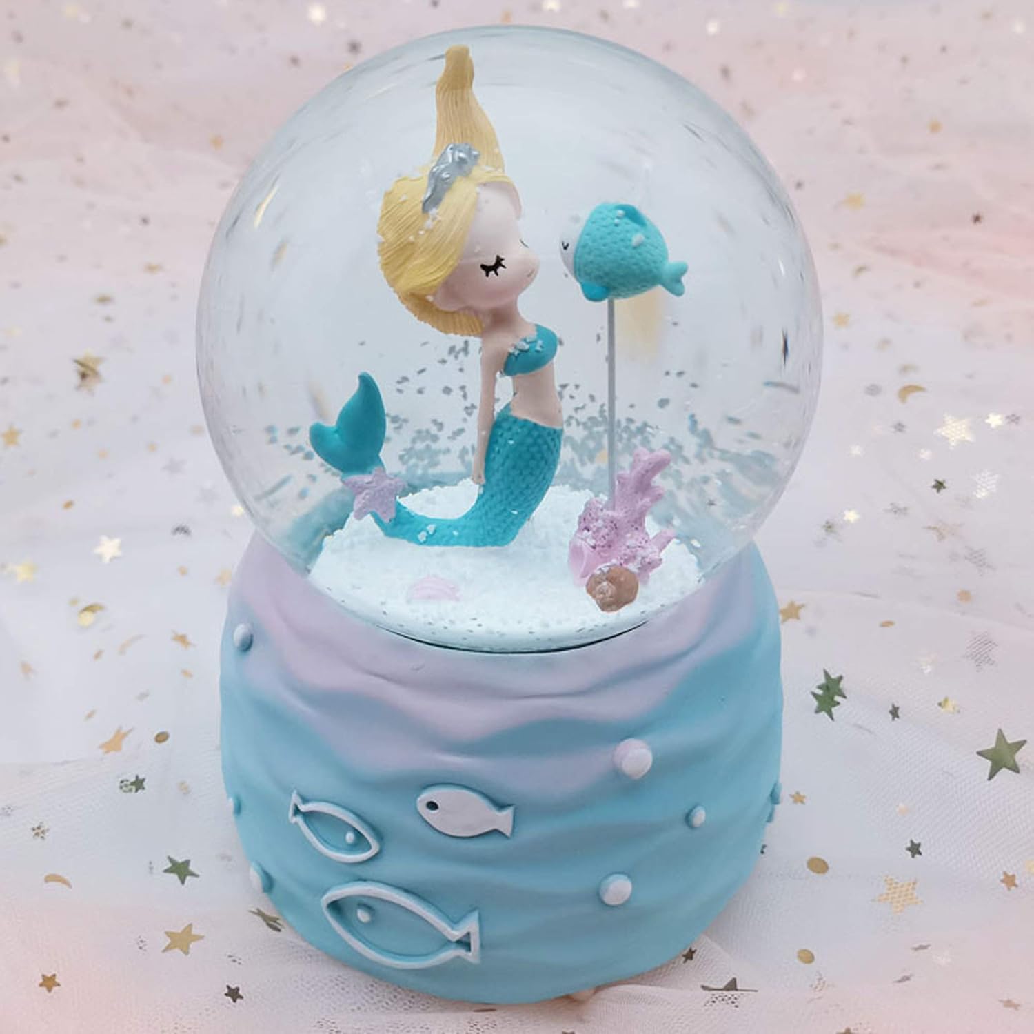 Mermaid Snow Globe Music Box w - огляд і ціна Snow Globe Musical