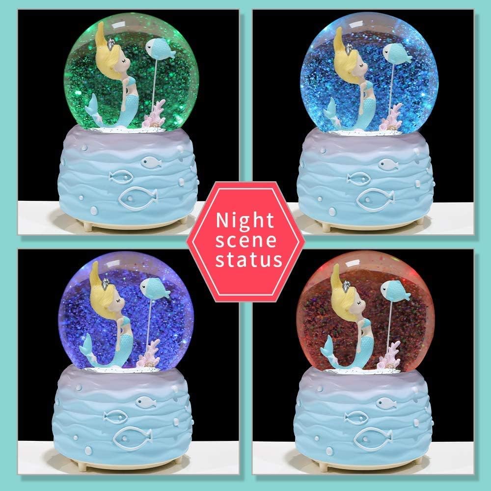 Mermaid Snow Globe Music Box w - огляд і ціна Snow Globe Musical