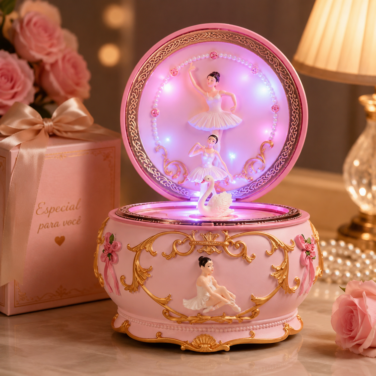 LED Rotating Ballerina Music B - огляд і ціна Snow Globe Musical