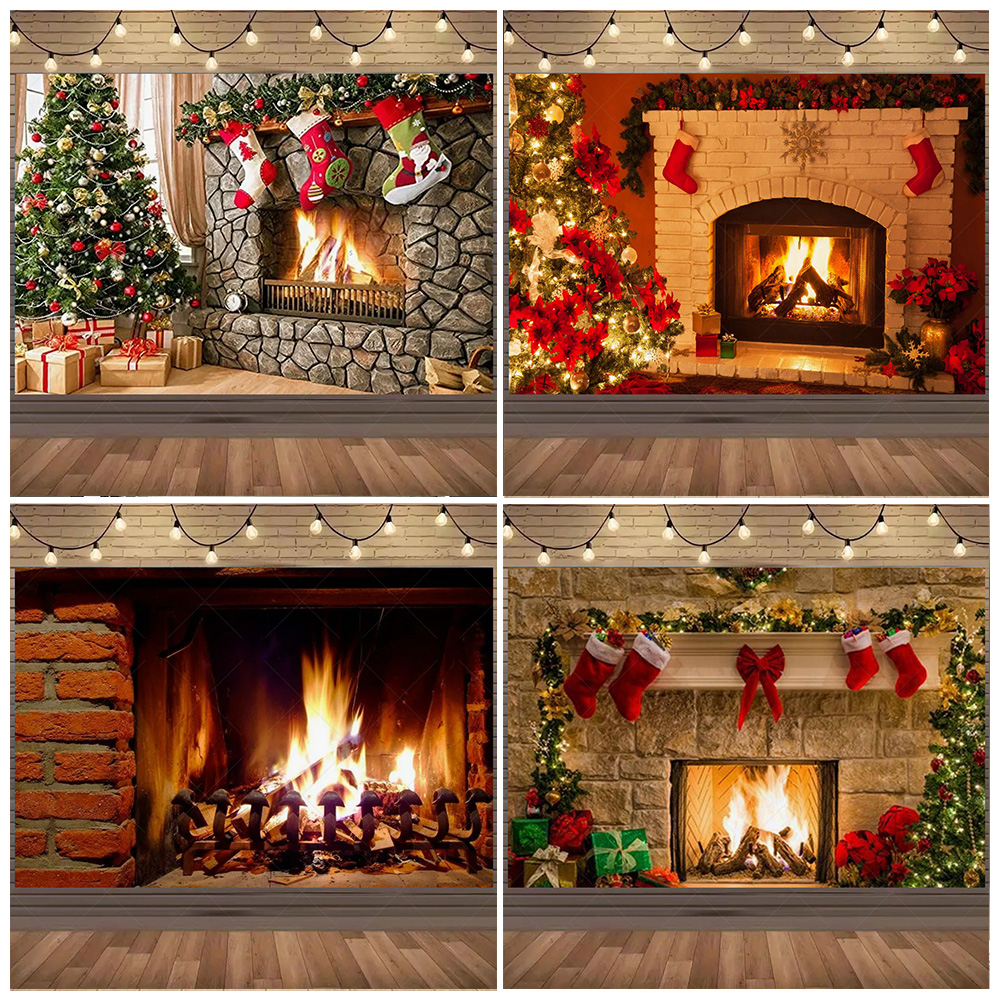 Christmas Photography Backdrop - огляд і ціна Christmas Stocking Hanging
