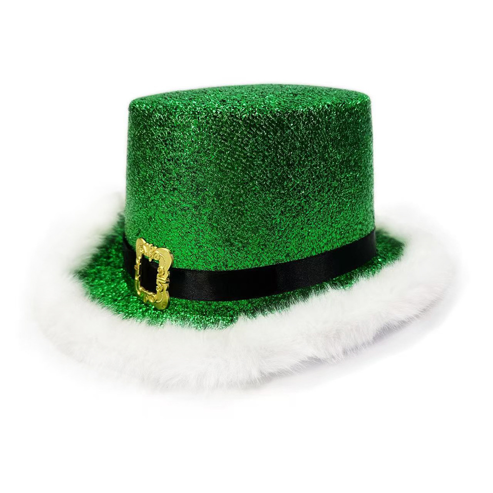 Santa Claus Cap  Shiny Glitter - огляд і ціна Santa Hat Plush