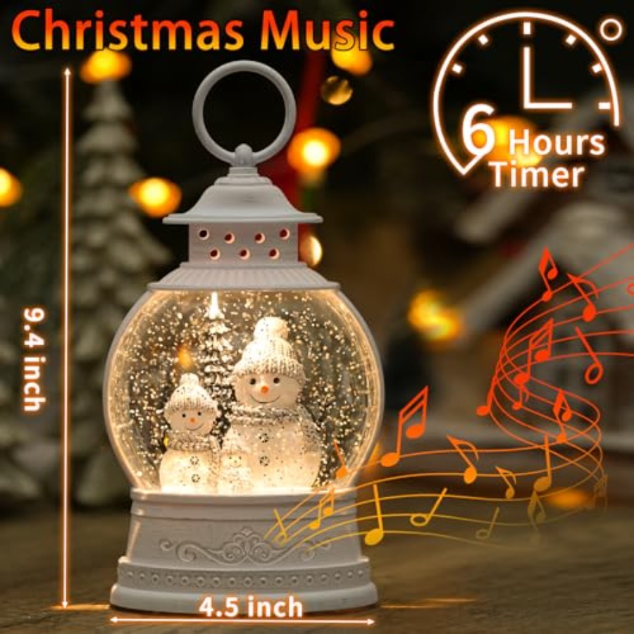 Christmas Snow Globe Lantern M - огляд і ціна Snow Globe Musical