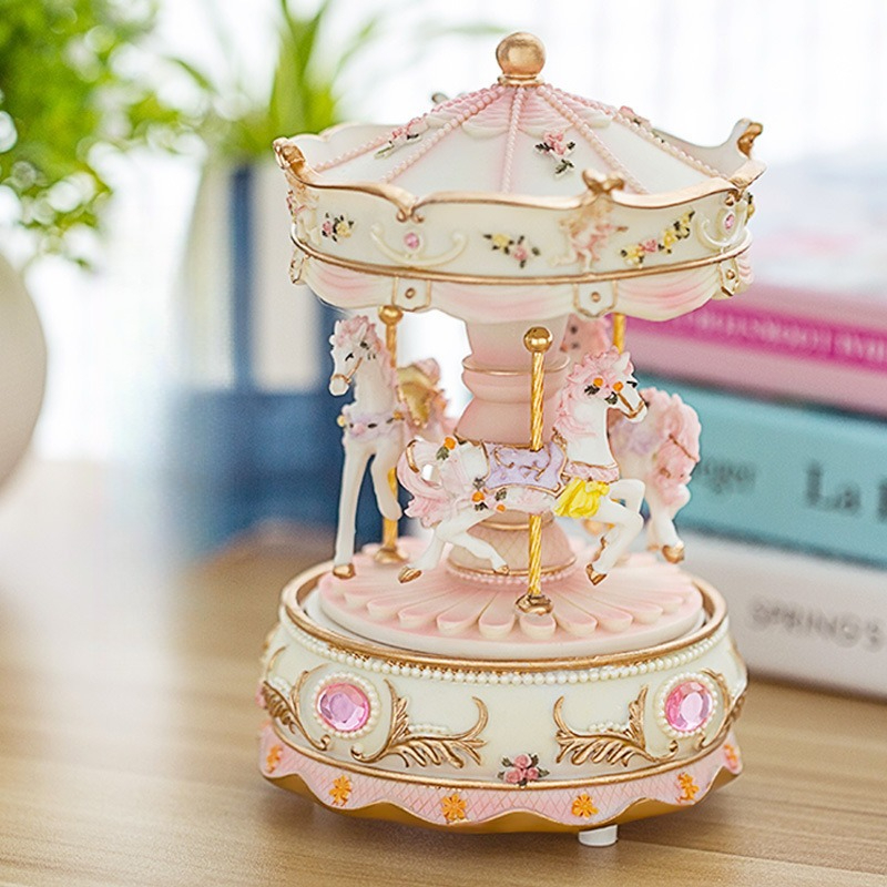 Handmade Resin Carousel Music  - огляд і ціна Snow Globe Musical