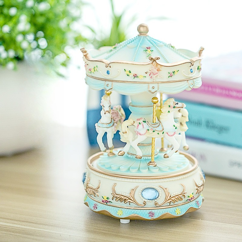 Handmade Resin Carousel Music  - огляд і ціна Snow Globe Musical
