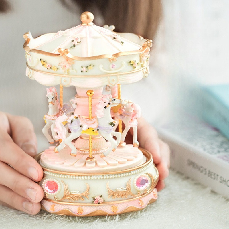 Handmade Resin Carousel Music  - огляд і ціна Snow Globe Musical
