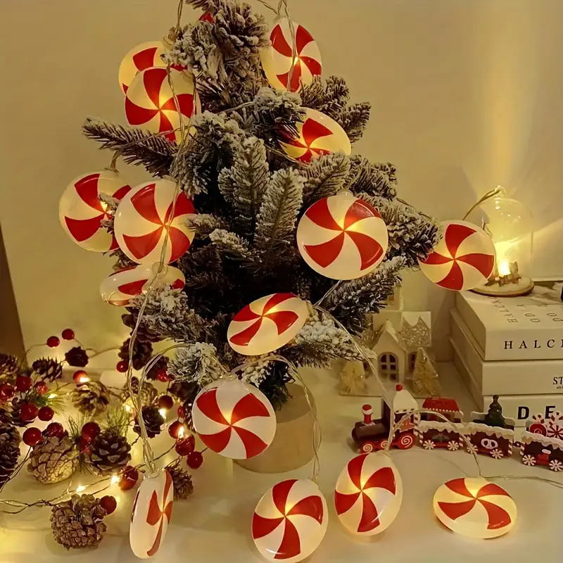 6m 40 LEDS Festive Candy Cane  - огляд і ціна Led Fairy String Lights
