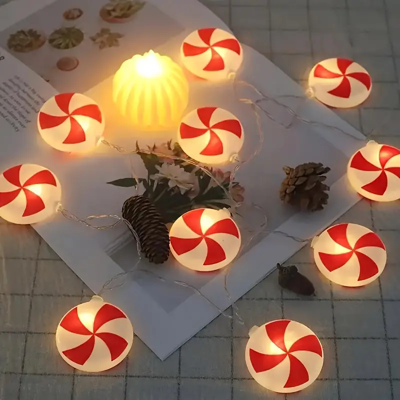 6m 40 LEDS Festive Candy Cane  - огляд і ціна Led Fairy String Lights