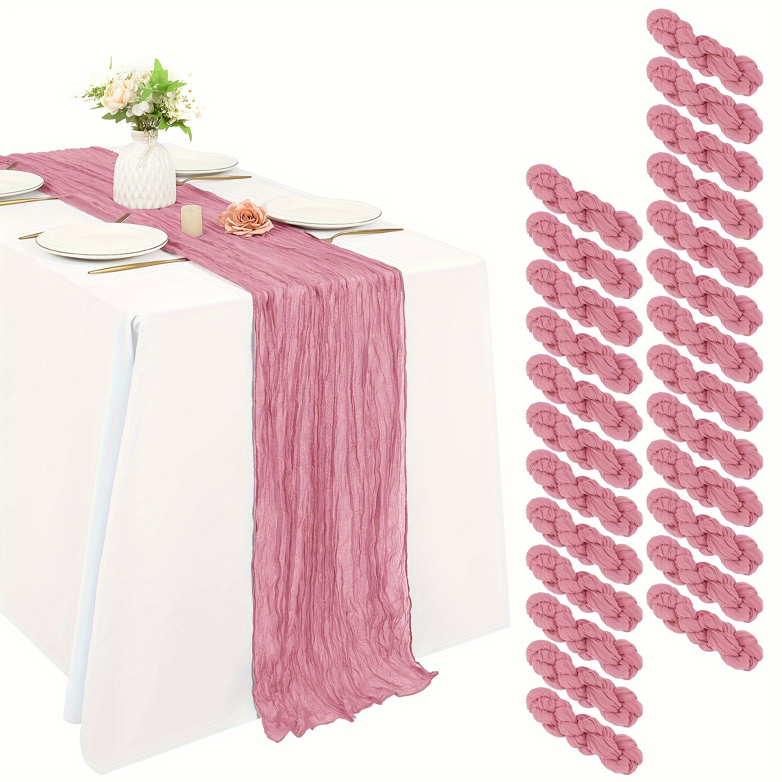 Of 25 Black Cheesecloth Table  - огляд і ціна Christmas Table Runner