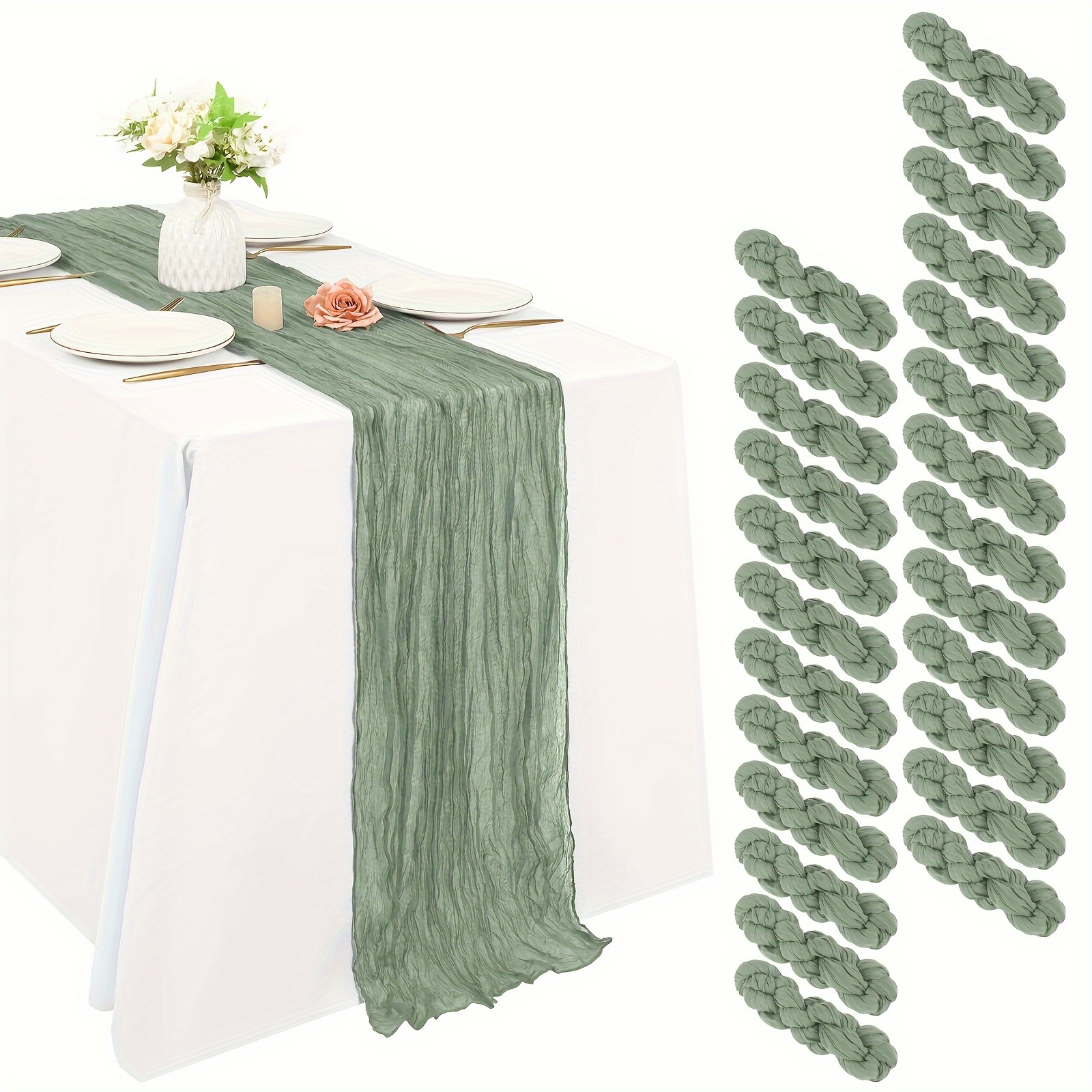 Of 25 Black Cheesecloth Table  - огляд і ціна Christmas Table Runner