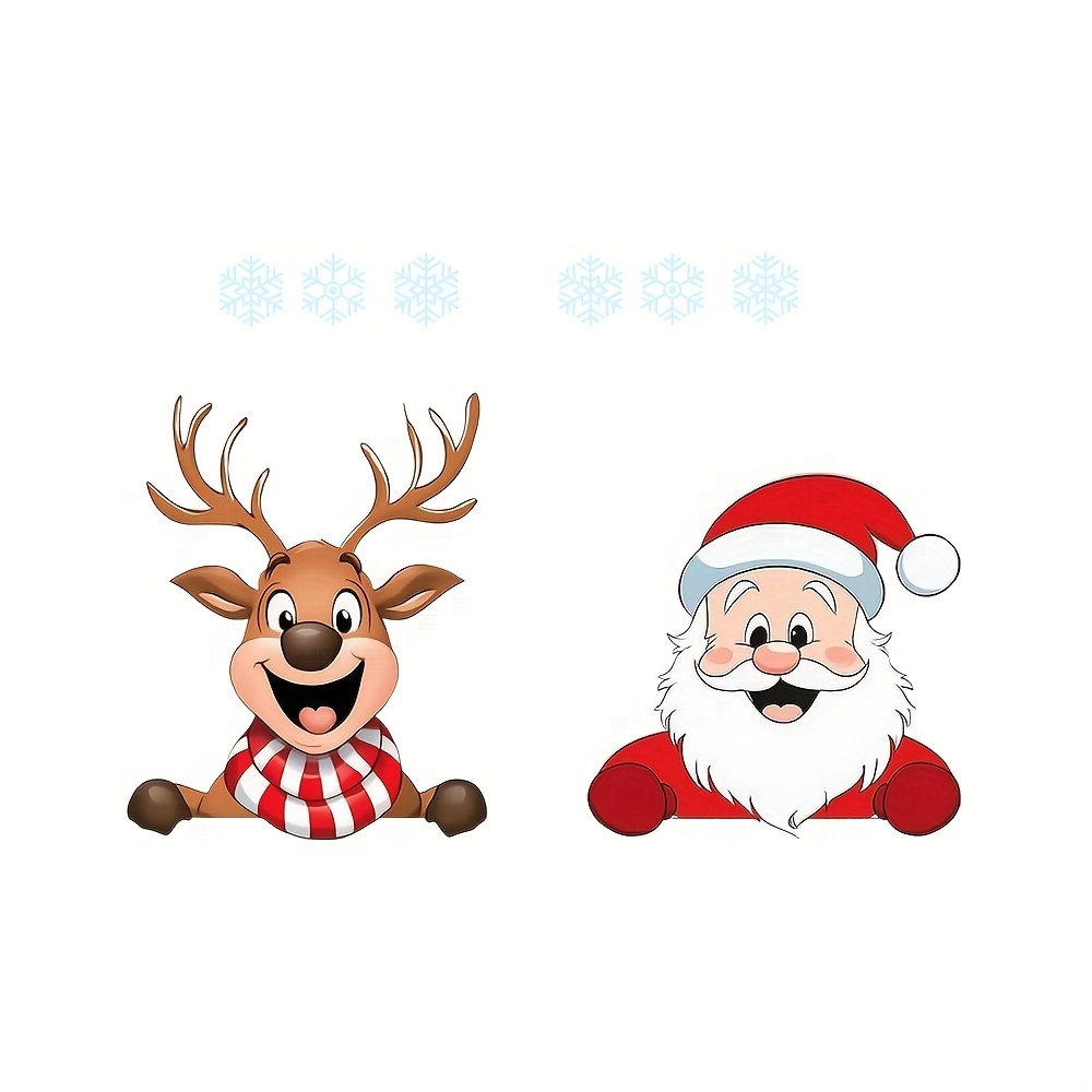 Festive Christmas Window Stick - огляд і ціна Snowflake Window Decal