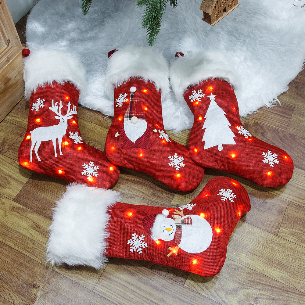 Christmas Socks With Led Light - огляд і ціна Christmas Stocking Hanging