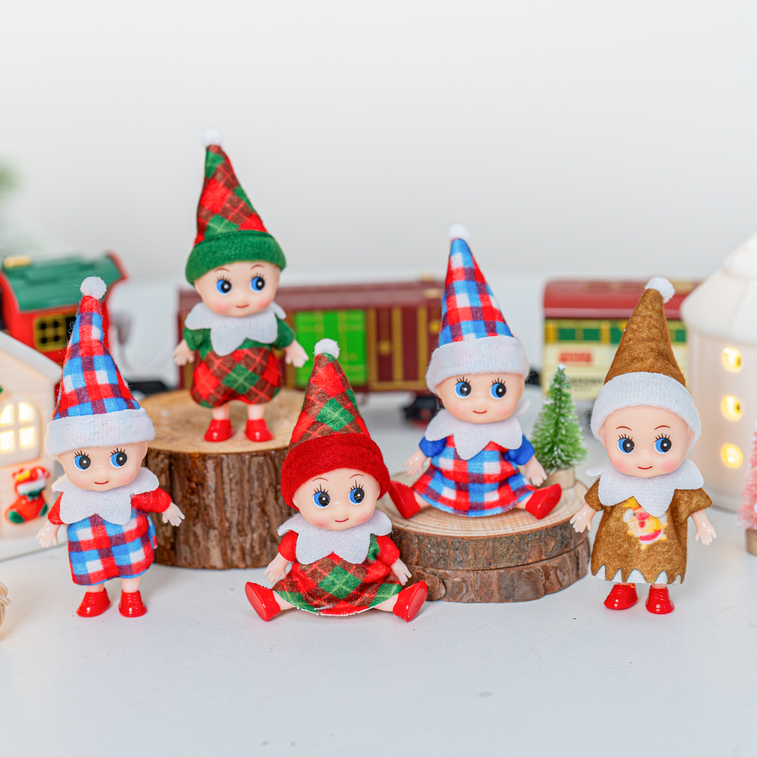 4/5/6 Pcs Mini Baby Elf Christ - огляд і ціна Christmas Throw Blanket