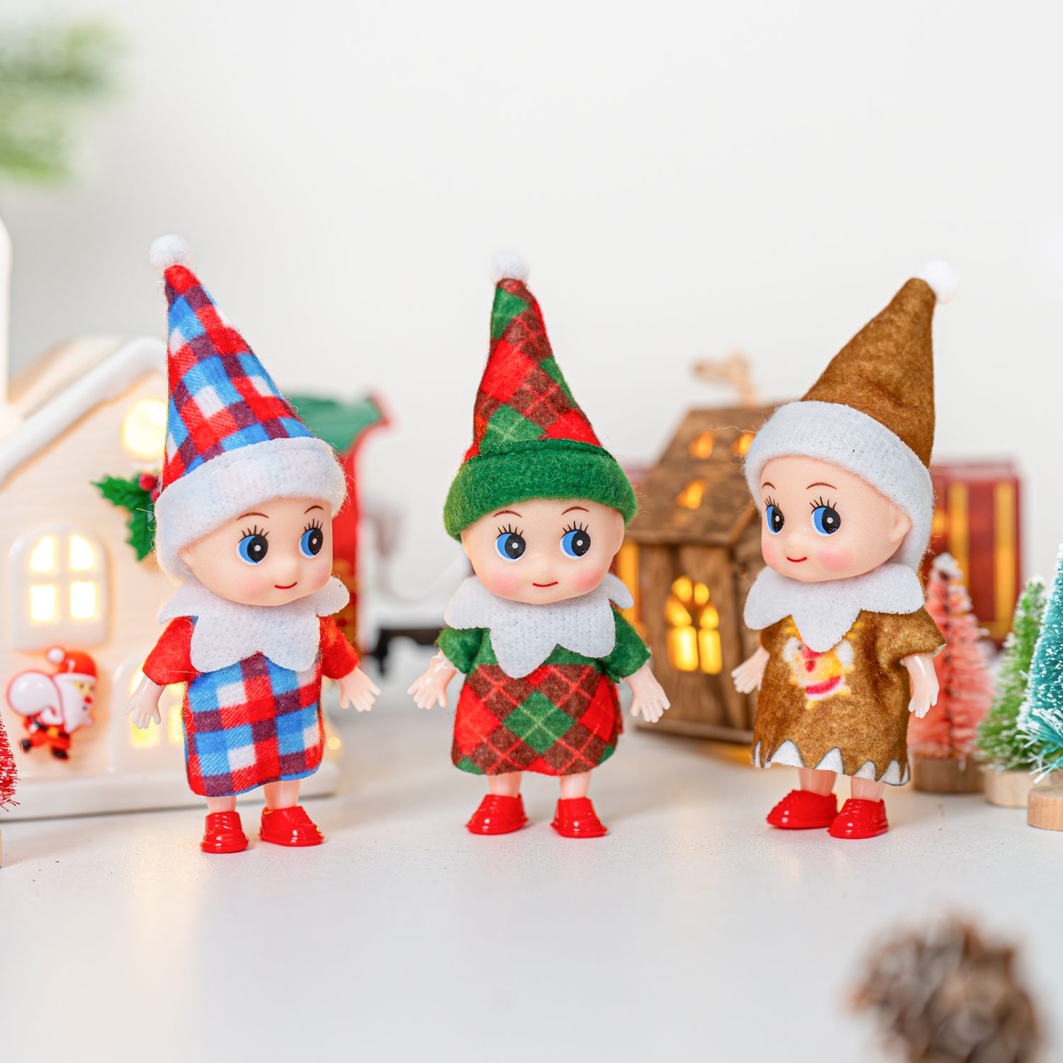 4/5/6 Pcs Mini Baby Elf Christ - огляд і ціна Christmas Throw Blanket
