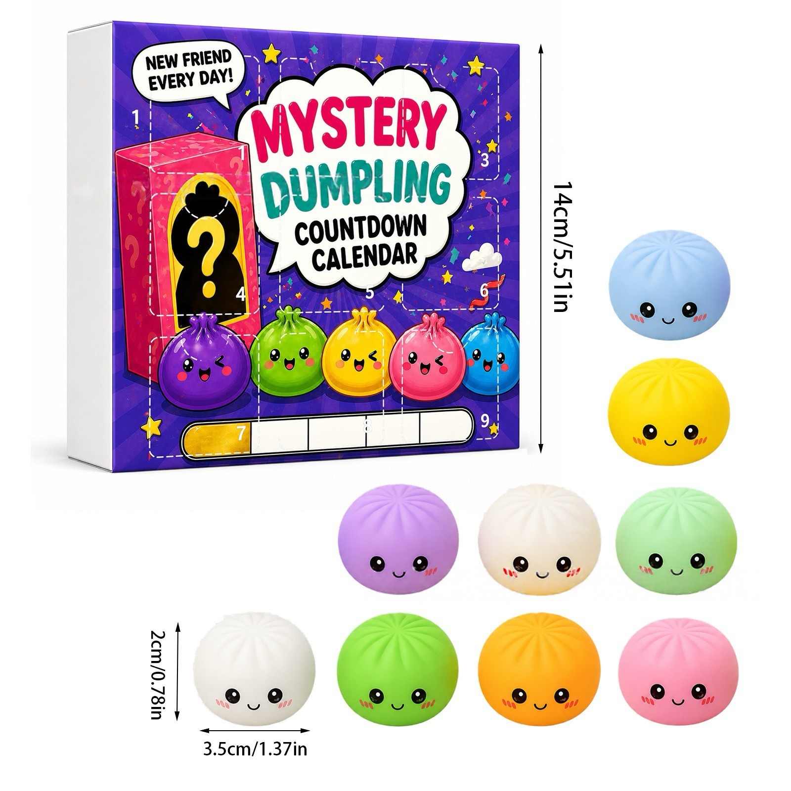 Kawaii Squishy Dumpling Advent - огляд і ціна Advent Calendar Gift