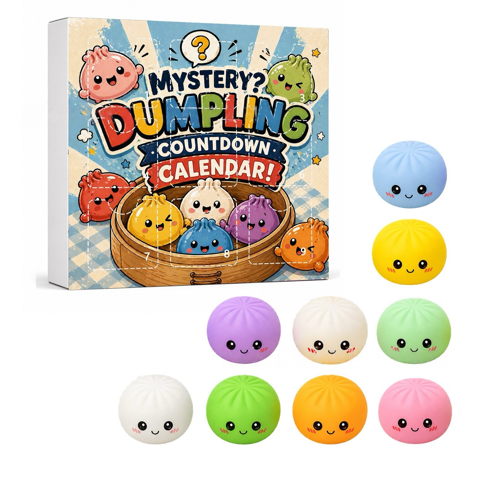 Kawaii Squishy Dumpling Advent - огляд і ціна Advent Calendar Gift